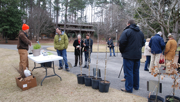 Colin Conner shares planting information during a past Arbor Day celebration at Aldridge Gardens