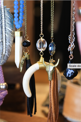 Customers can really bring out their gypsy side with these necklaces.