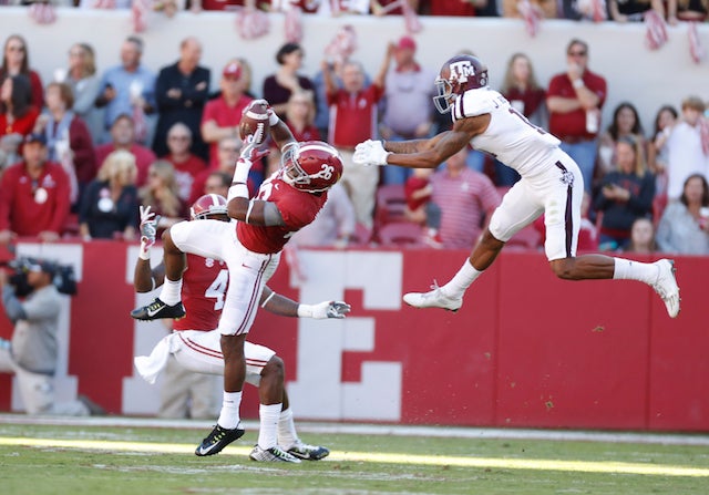 Former Alabama Crimson Tide Defensive Back Marlon Humphrey in the NFL with  the Baltimore Ravens